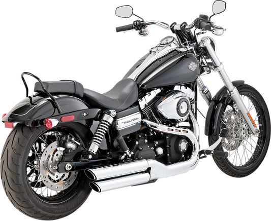 Vance & Hines Twin Slash 3in. Slip-Ons Chrome 16845