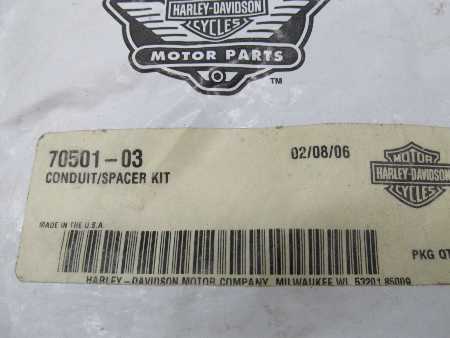 Harley Davidson Genuine NOS Conduit Spacer Kit 70501-03