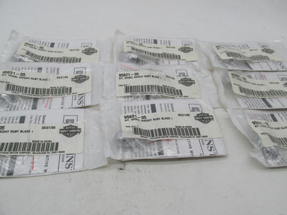 Lot of 9 Harley Davidson Genuine NOS Wheel Weights Ruby Blade 95621-05