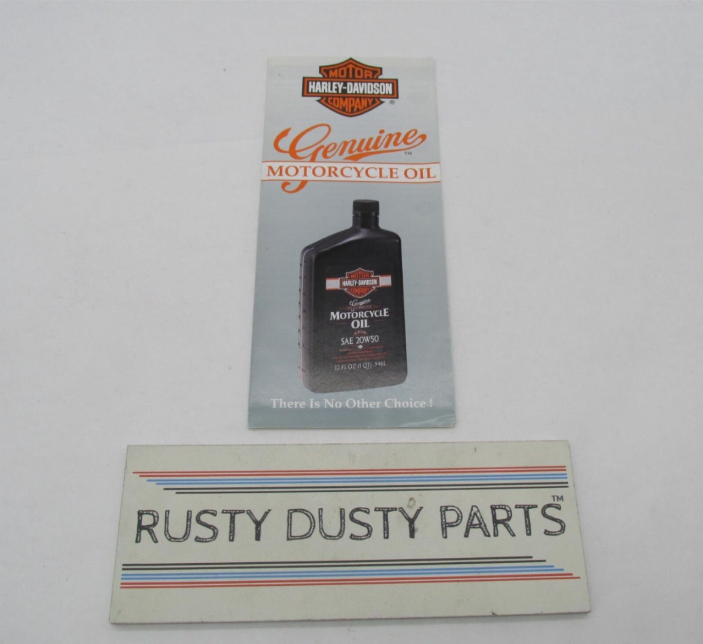 Harley-Davidson Genuine Motorcycle Oil Advertisement Brochure 93690V