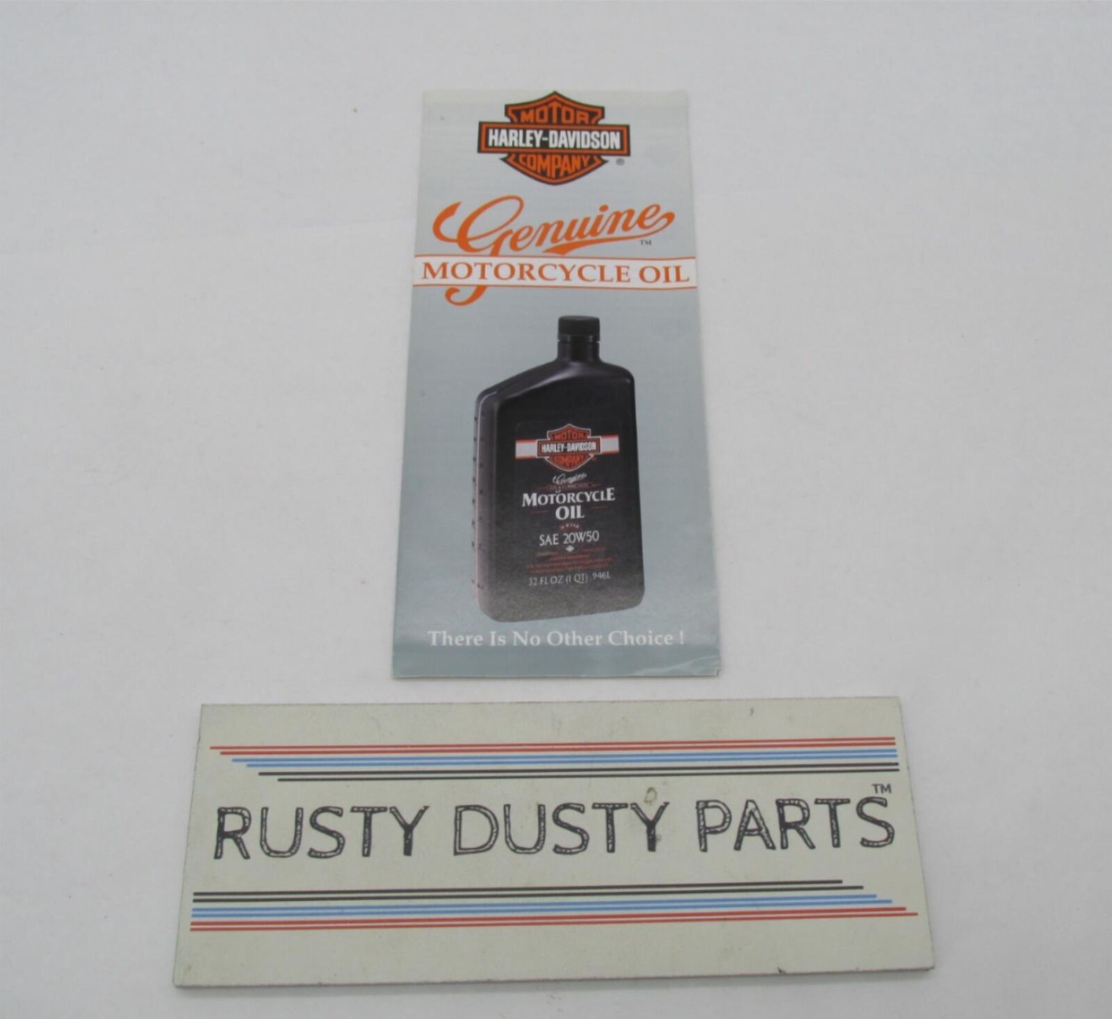 Harley-Davidson Genuine Motorcycle Oil Advertisement Brochure 93690V