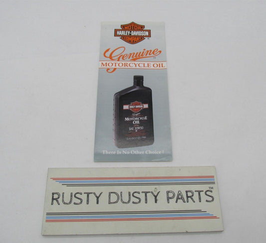 Harley-Davidson Genuine Motorcycle Oil Advertisement Brochure 93690V