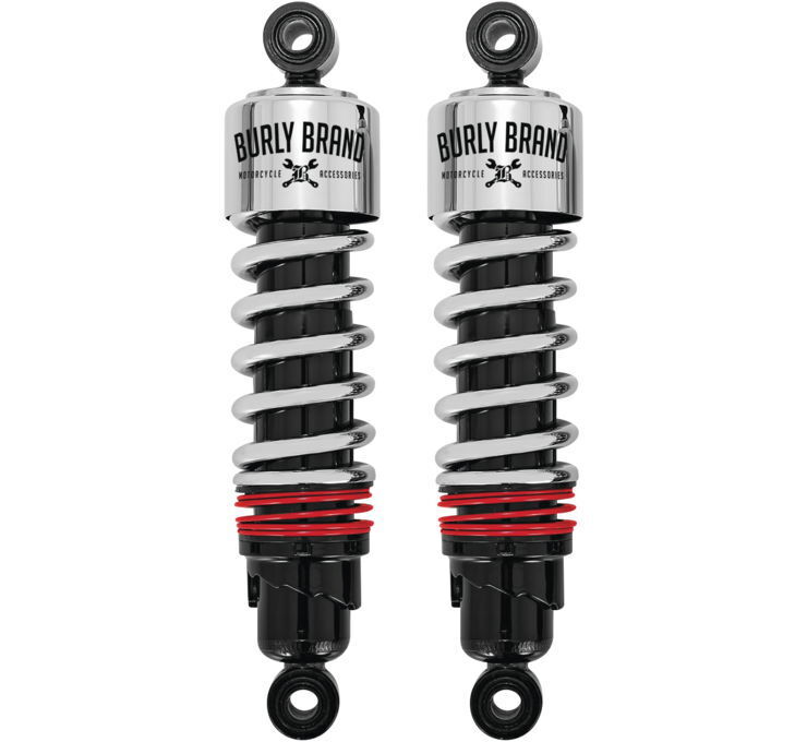 Burly Slammer Plus Shocks Chrome B28-1204