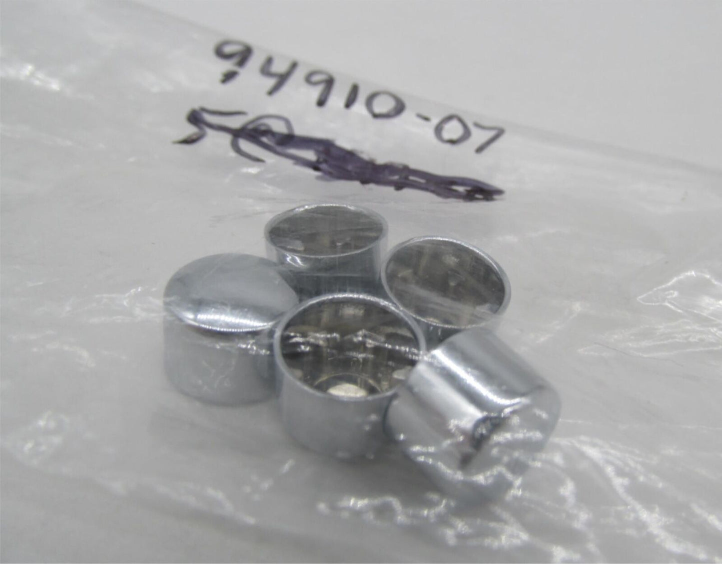 Lot of 5 Harley-Davidson Genuine NOS Chrome Bolt Trim Covers 94910-07