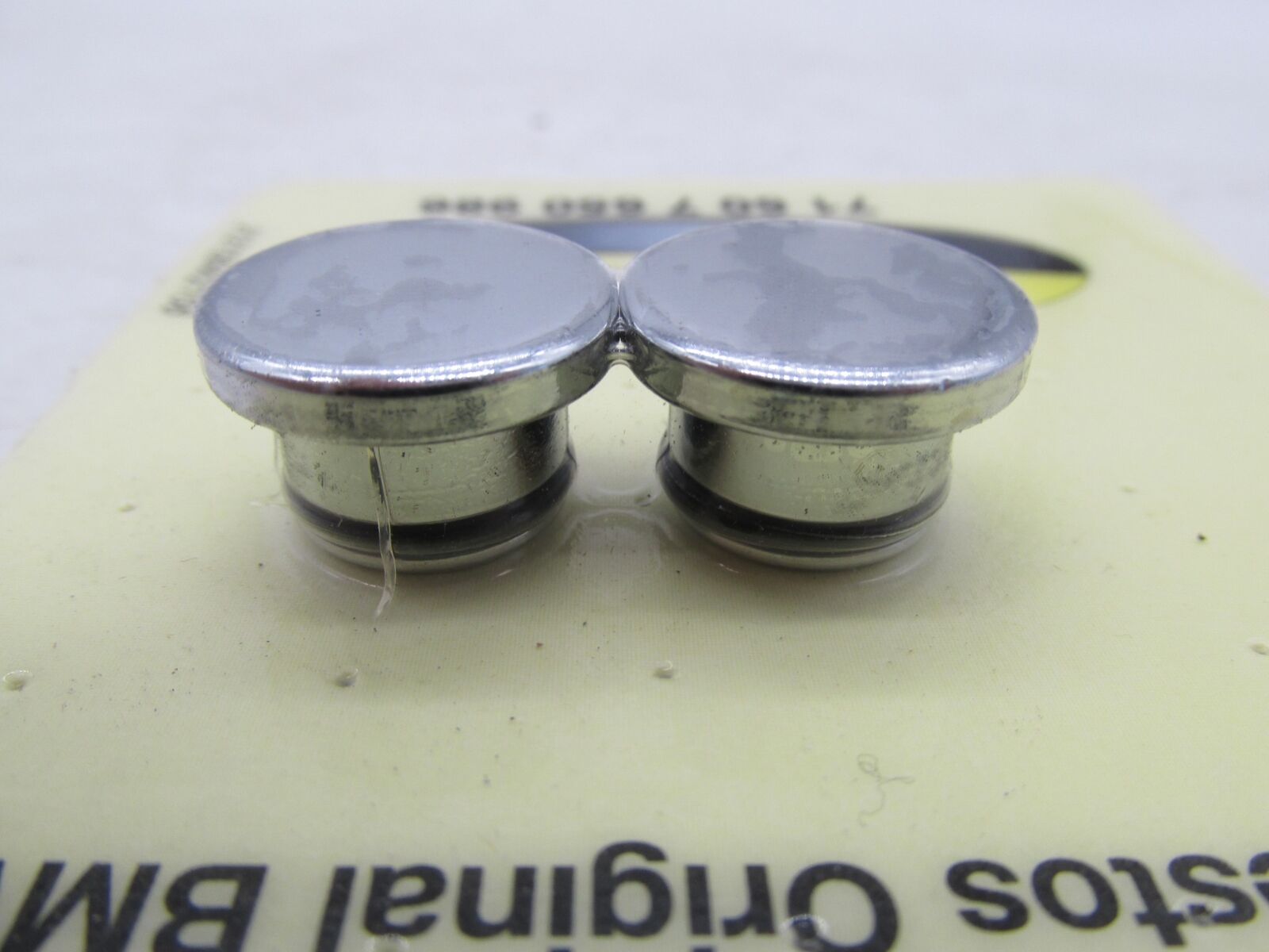 Set of 2 BMW Chrome Saddle Bag Holder Covering Caps 71-60-7-650-986