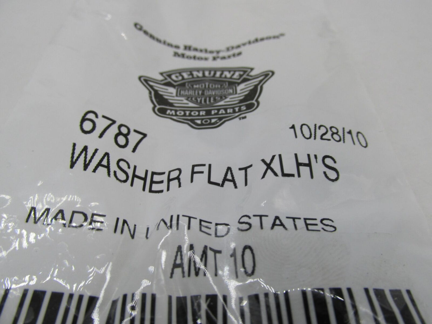 Lot of 8 Harley-Davidson Genuine NOS XLH Flat Washers 6787
