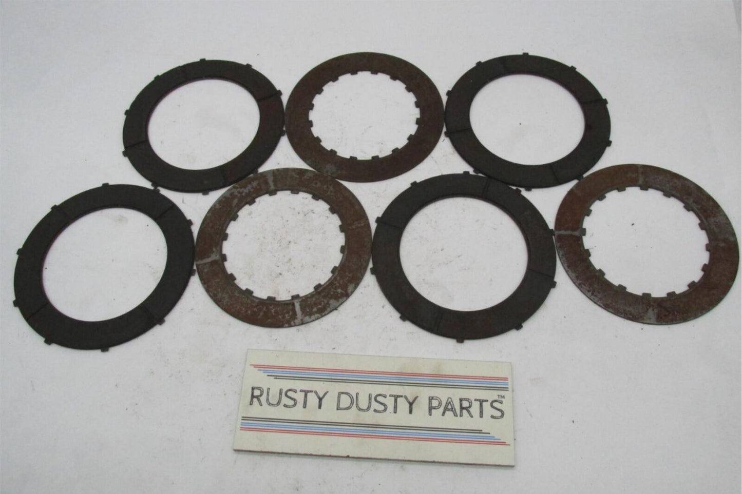 Lot of 7 Vintage Original BSA Triumph Clutch Plates