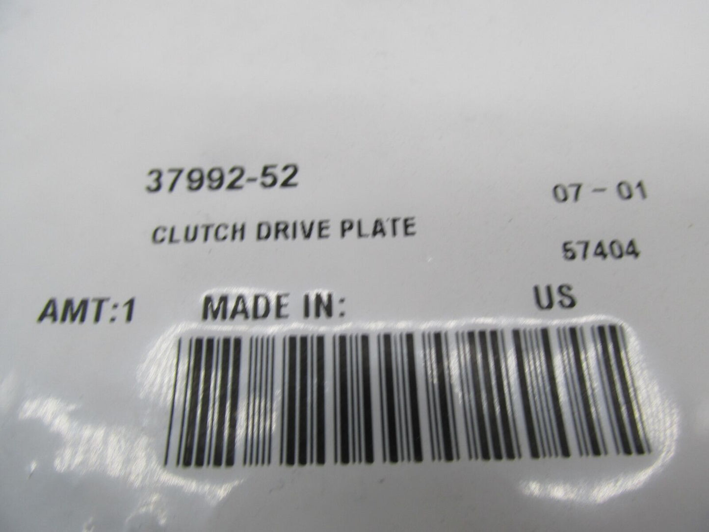 Harley-Davidson Genuine NOS Clutch Drive Plate 37992-52