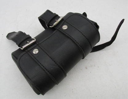 Universal Motorcycle Harley Davidson Synthetic Leather Buckle Fork Pouch 8x5x3"