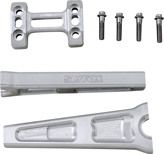 SLYFOX Handlebar Riser Kit Raw Straight - 8" - 1" Handlebars TM-SLY5