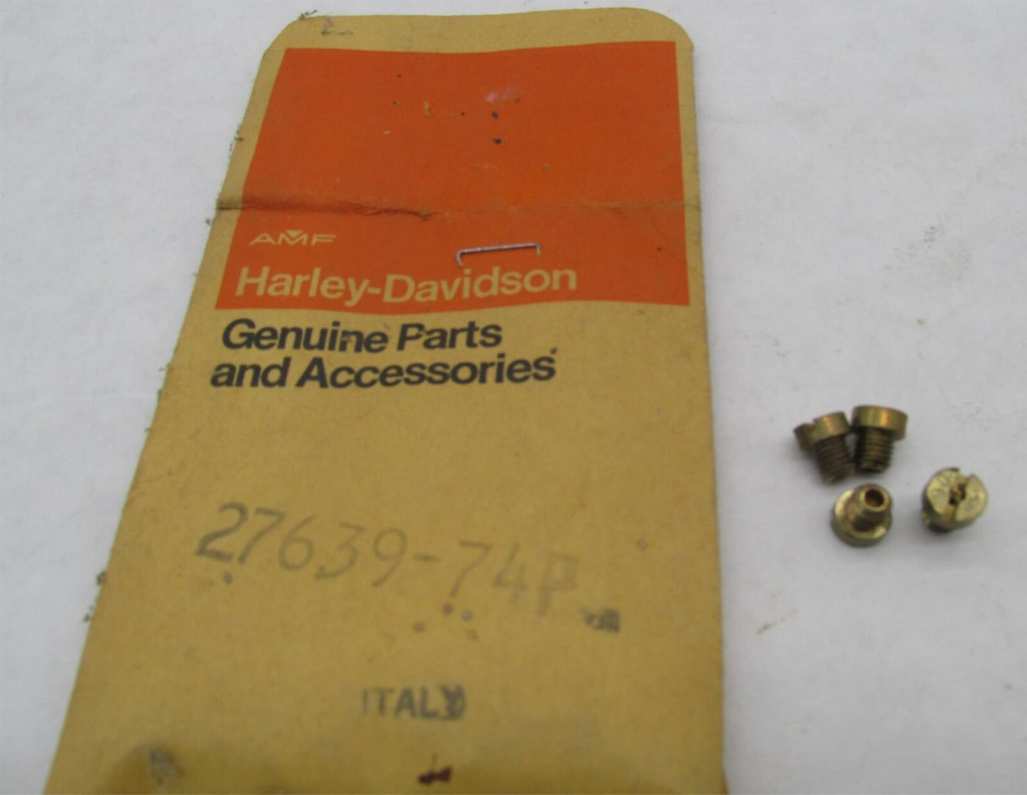 Lot of 4 Harley-Davidson Genuine NOS Aermacchi .90mm High Speed Jets 27639-74P