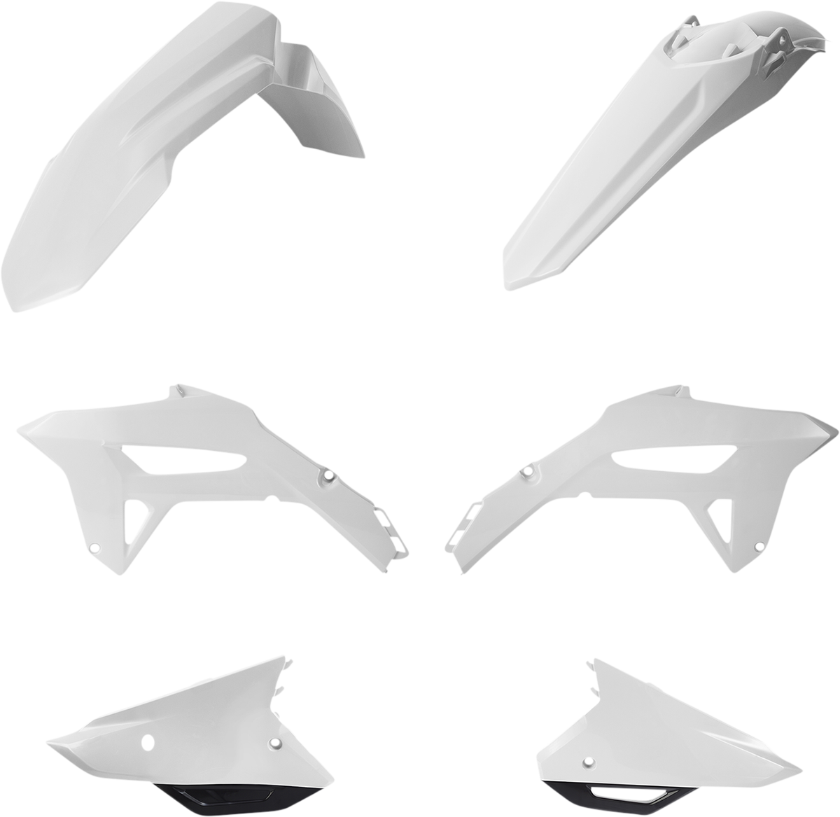 Acerbis Standard Plastic Kits White/Black 2861791035