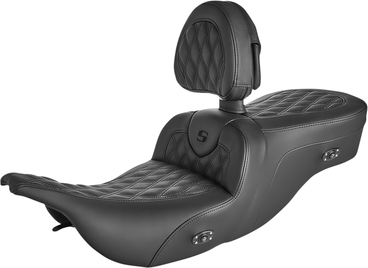Saddlemen Roadsofa Lattice Stitched Seat Black 897-07-128BRHC