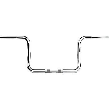 LA Choppers 1-1/4 in. Twin Round Handlebars 1-1/4" Chrome LA-7325-10C