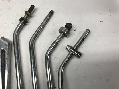 Mixed Lot Harley Davidson Mirrors Stems Chrome Slotted Custom