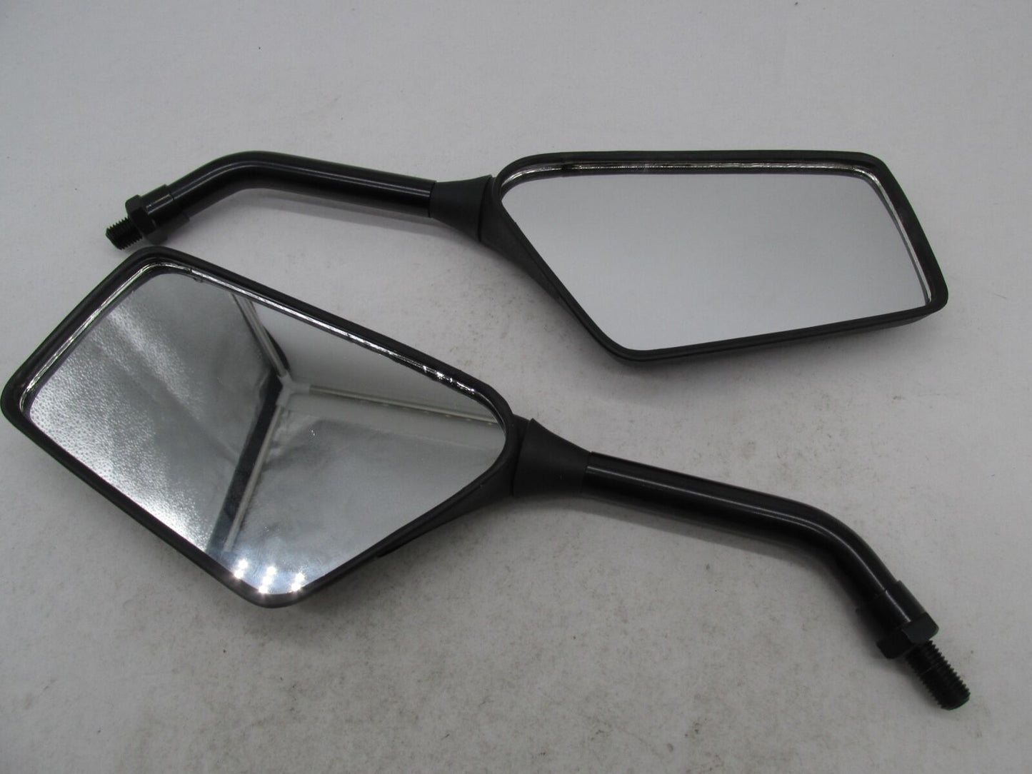 Emgo Universal Motorcycle 10MM Black Rear View Mirrors Trimline 20-97110