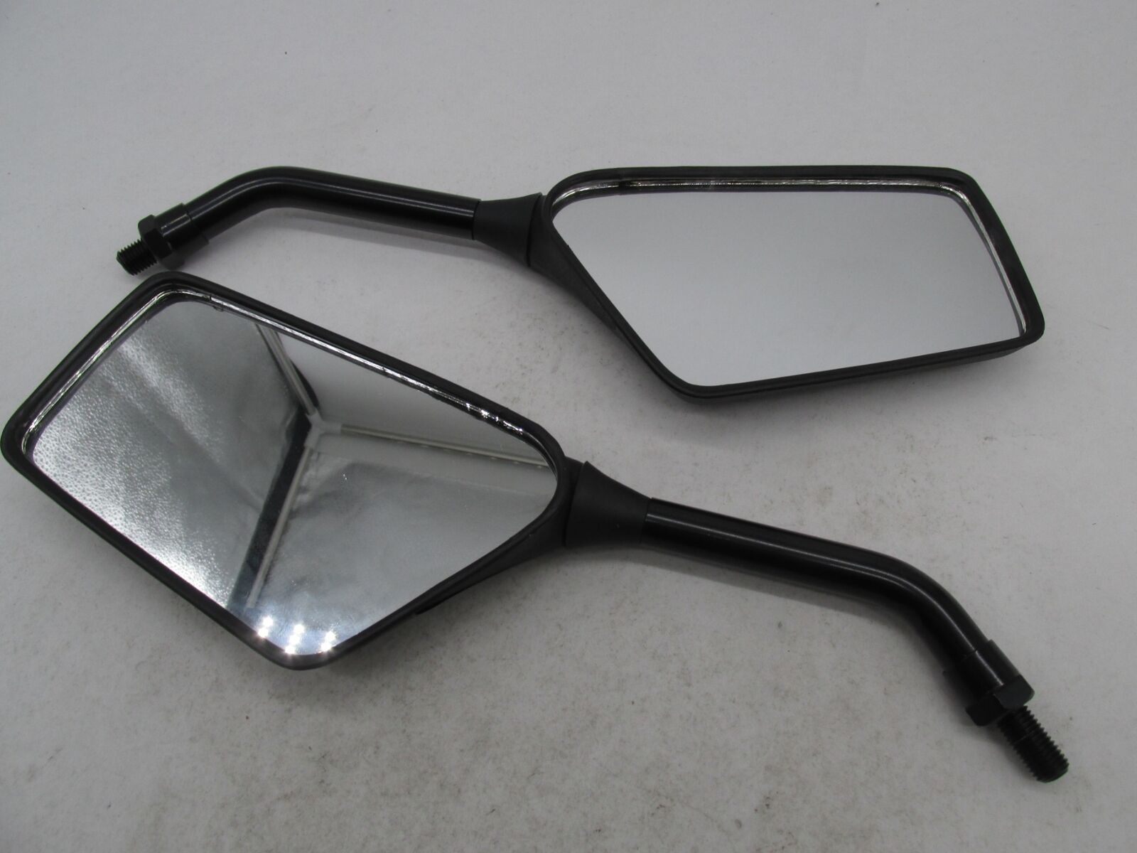 Emgo Universal Motorcycle 10MM Black Rear View Mirrors Trimline 20-97110