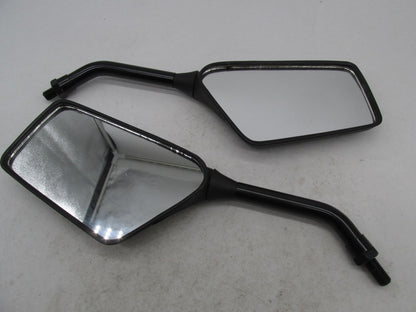 Emgo Universal Motorcycle 10MM Black Rear View Mirrors Trimline 20-97110