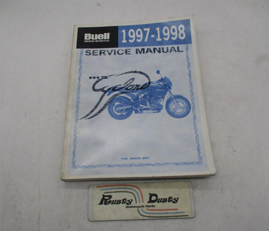 Buell Official Factory 1997-1998 M2 Cyclone Service Manual 99491-98Y