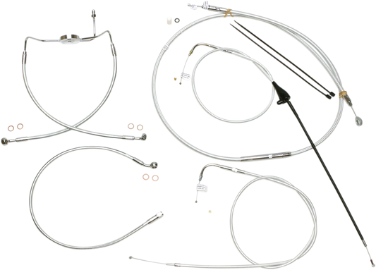 Magnum Designer Handlebar Installation Kits 10" Ape 387294