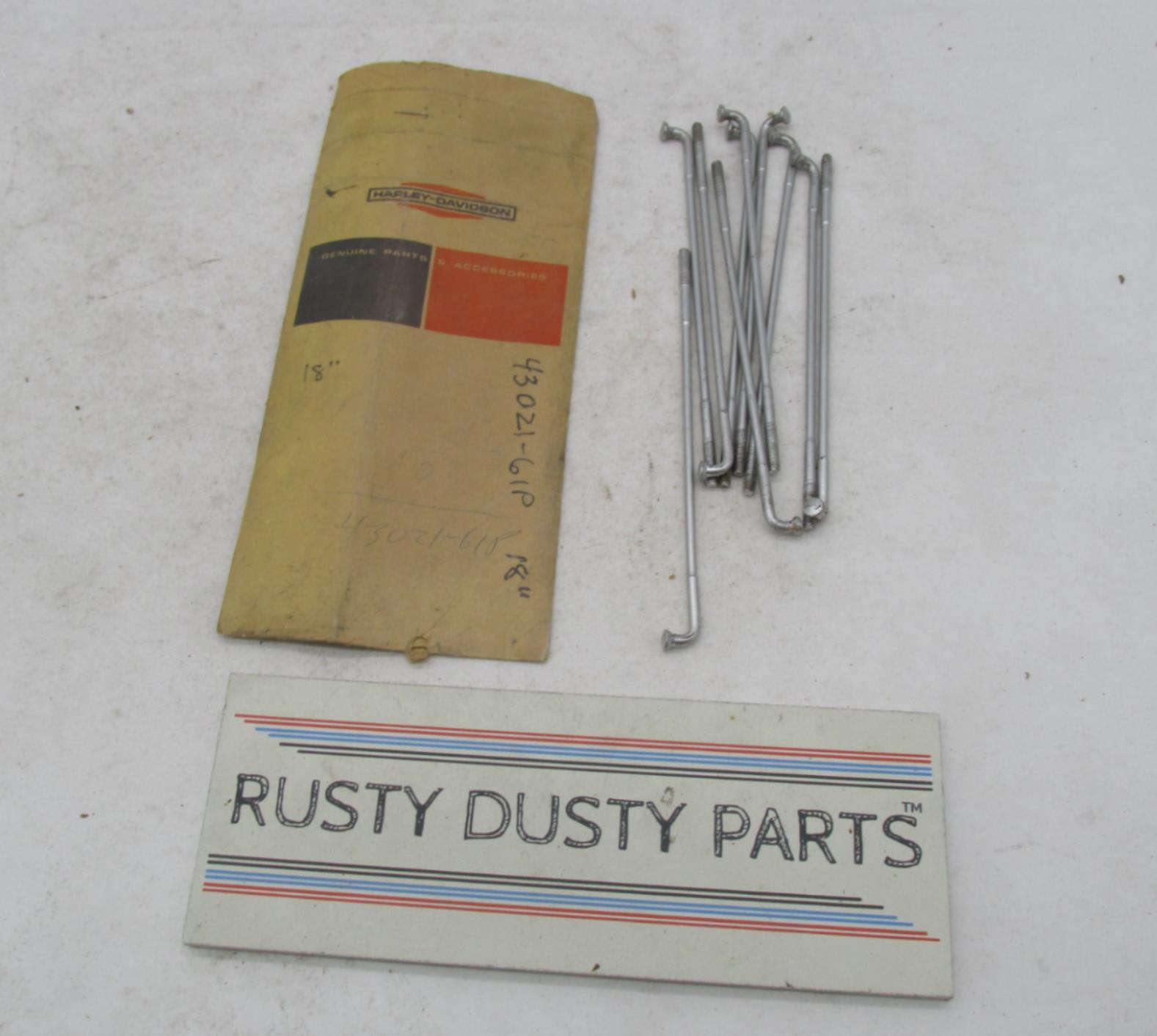 Lot of 10 Harley-Davidson Genuine NOS Aermacchi Wheel Spokes 43021-61P