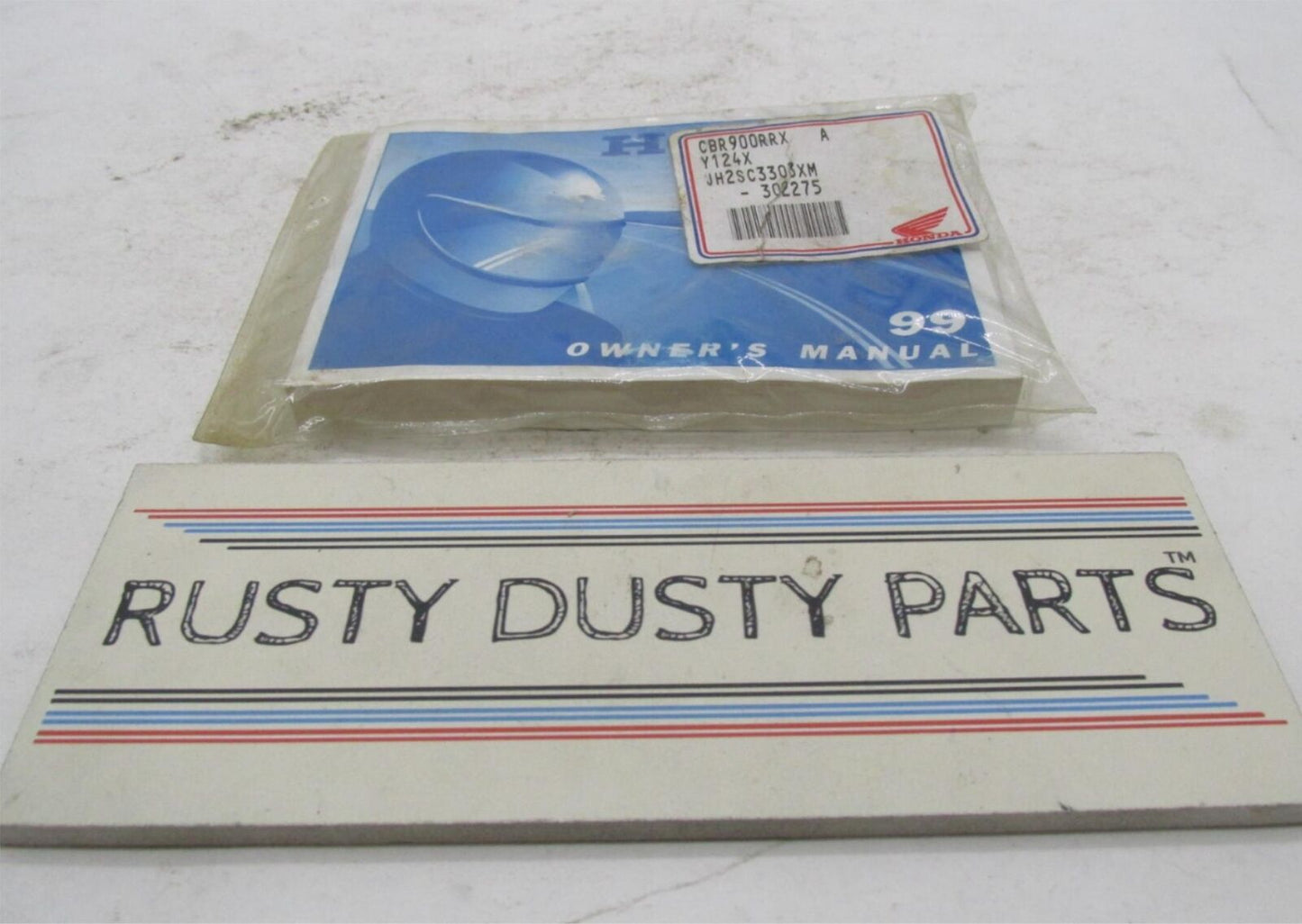 Honda Official Factory 1999 CBR 900 RRX Owner's Manual 302275 JH2SC3303XM