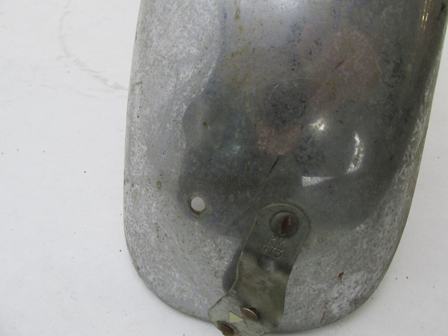 Vintage Patina Motorcycle Chrome 6" Wide Rear Fender Honda Triumph Harley