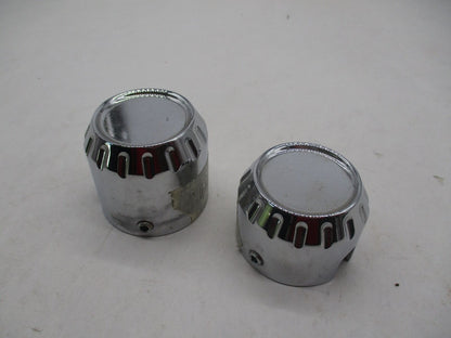 Set of Harley Davidson Chrome Fluted Front Axle Covers 44577-04