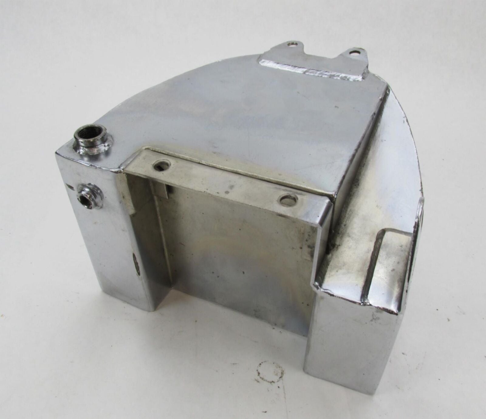 Harley Davidson Chrome Custom Chopper Large Capacity Horseshoe Oil Tank New Look