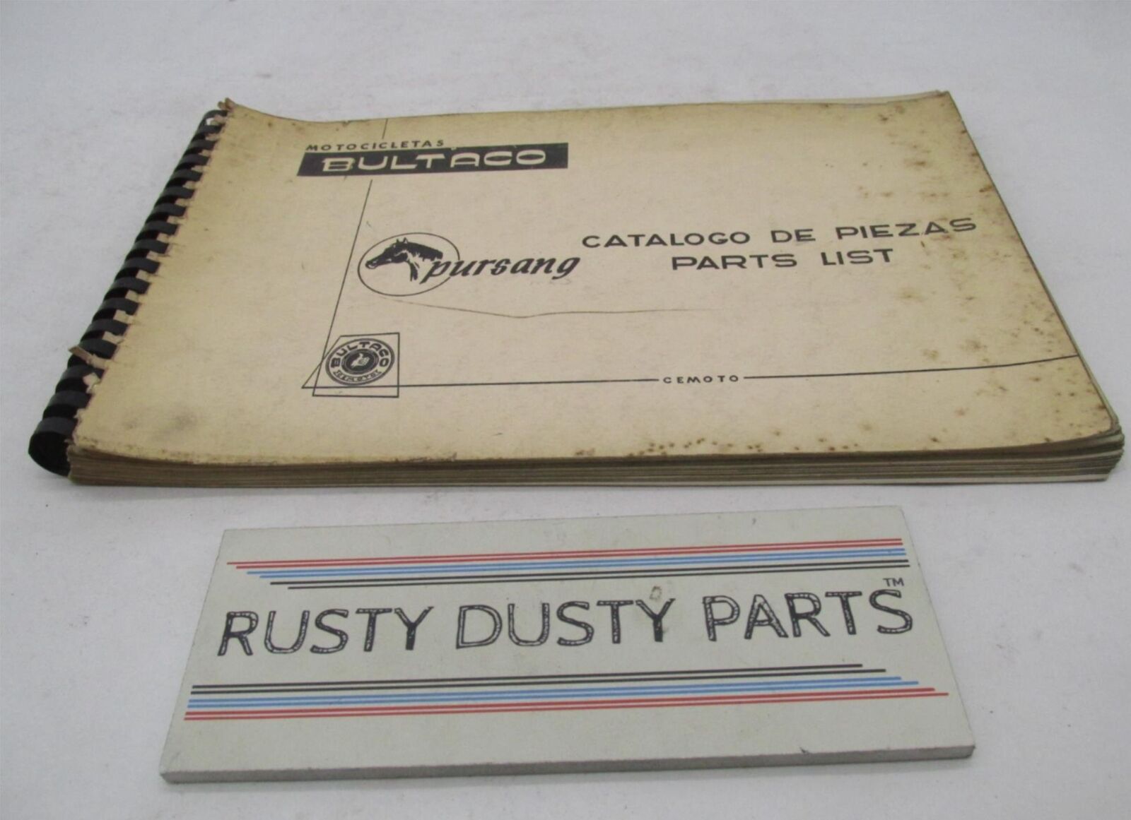 Bultaco Original Factory Pursang Motorcycle Catalog Parts List
