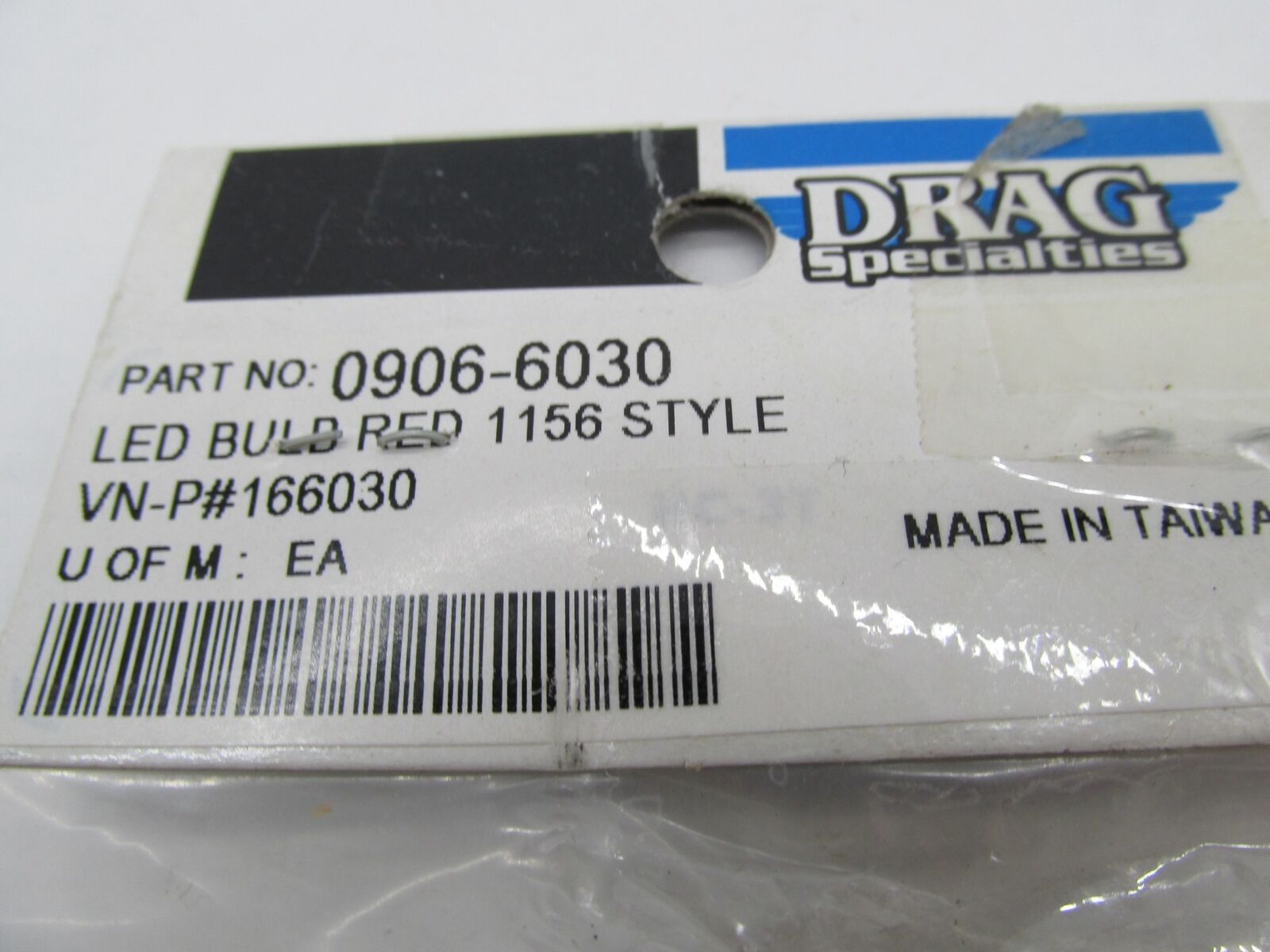 Harley Davidson Drag Specialties Red LED Bulb 1156 Style 0906-6030