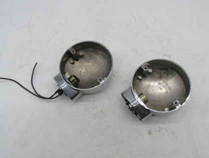 Pair of Harley Davidson Genuine Touring Chrome Turn Signal Housings No lenses