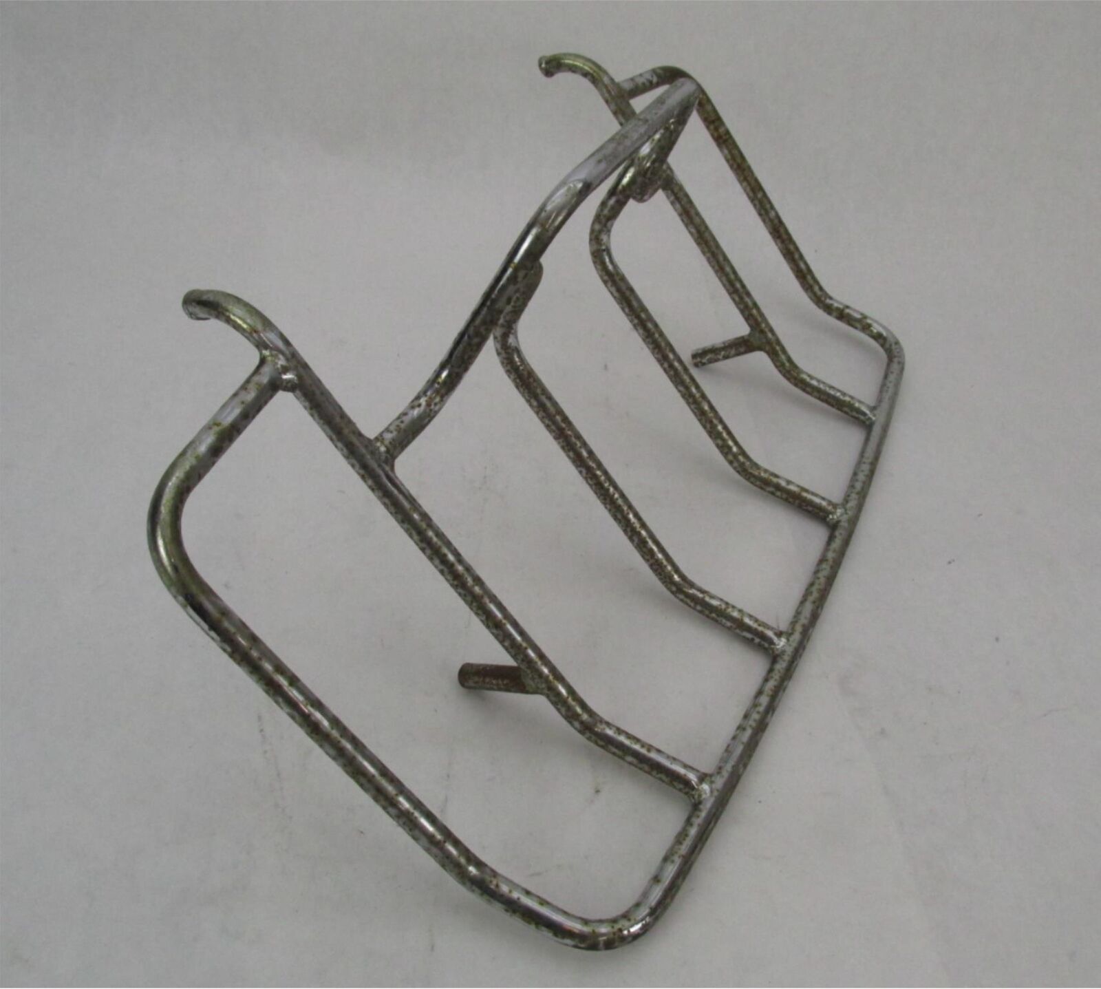 Used Motorcycle Chrome Patina Luggage Rack 22" x 12"