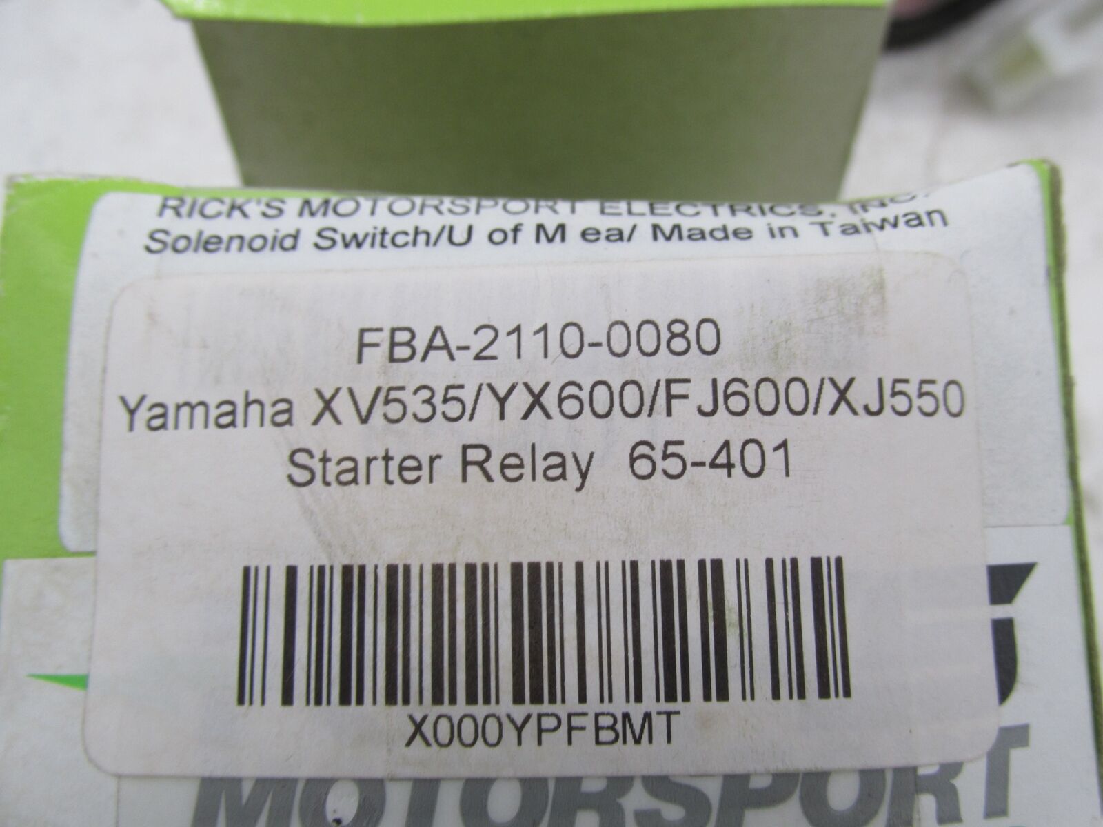 Rick's Motorsport Yamaha XV535 YX600 FJ600 XJ6550 Solenoid Starter Relay 65-401