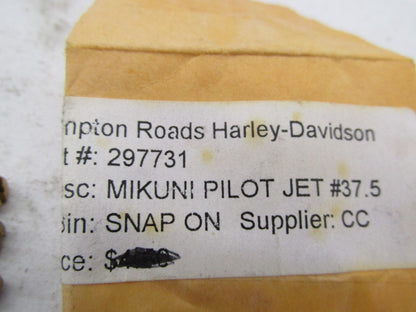 Lot of 4 Harley Davidson Mikuni Carburetor Pilot Jets #37.5 297731