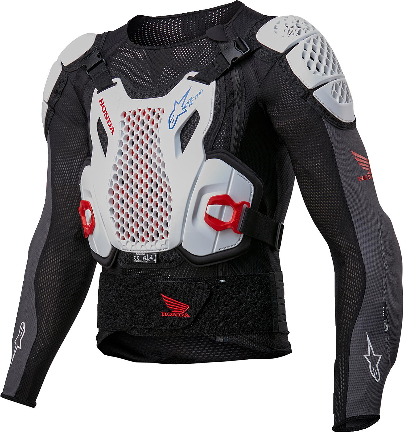 Alpinestars Bionic Plus V2 Protection Jacket Black/White/Red Lg 6506023-1272-L