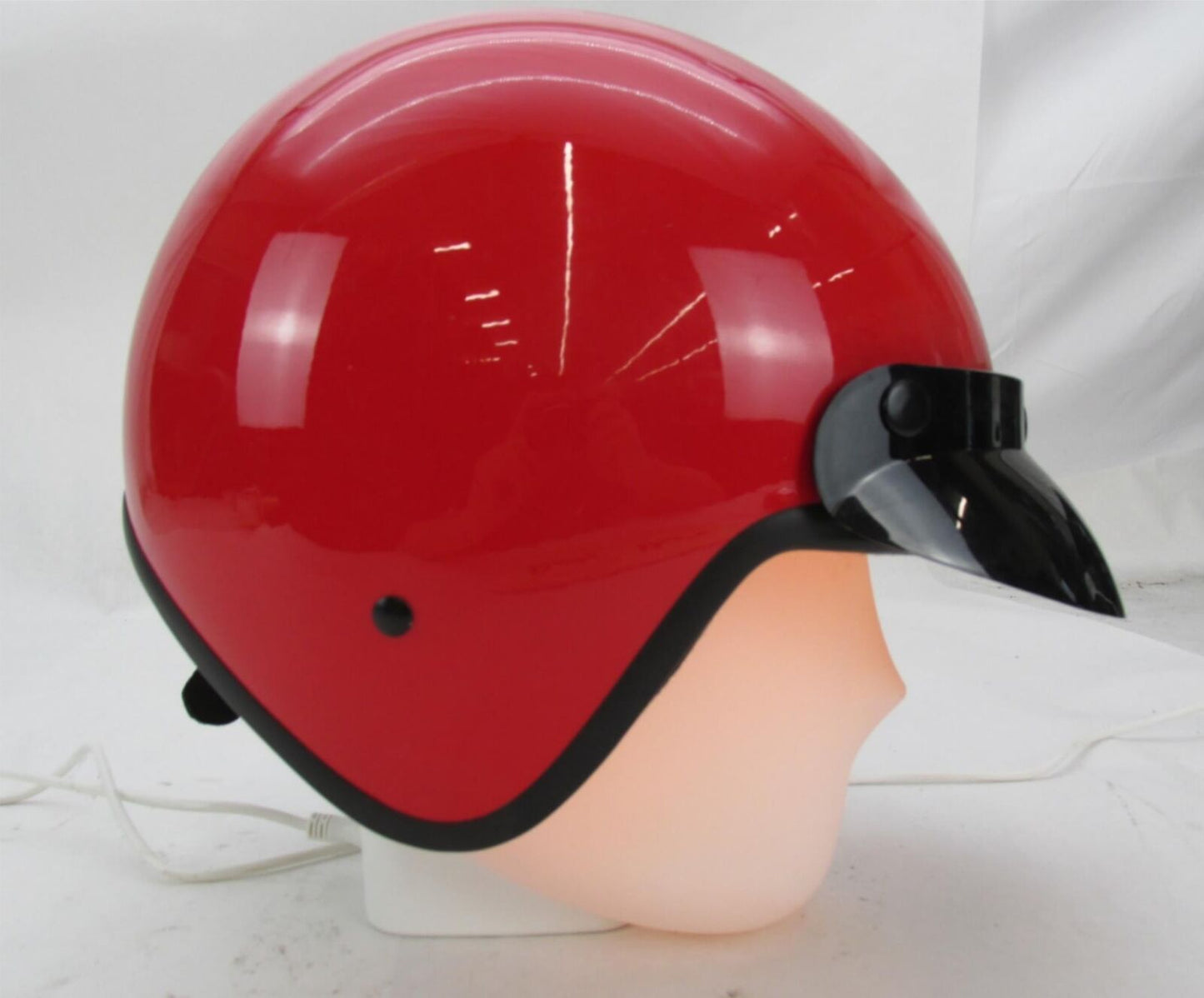 HCI Red Medium M Motorcycle Open Face Half Helmet