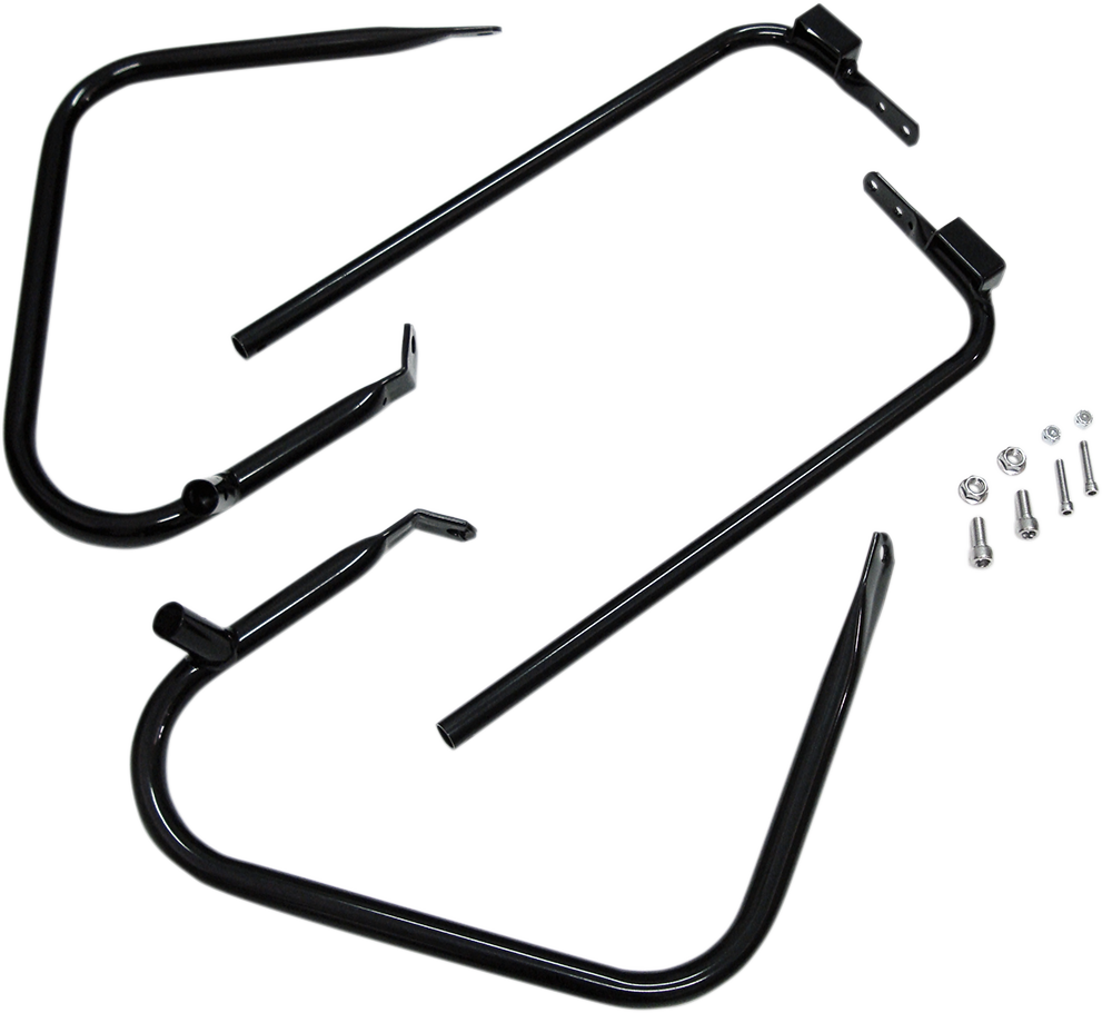 Drag Specialties Saddlebag Guards/Support Kits Black 3501-1244