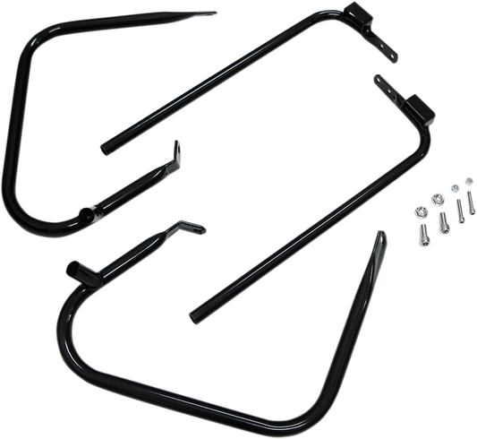 Drag Specialties Saddlebag Guards/Support Kits Black 3501-1244