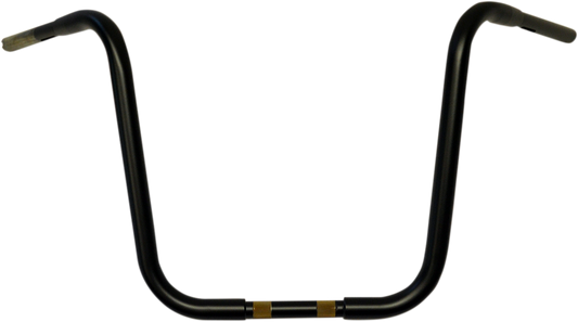 Drag Specialties 1 1/4in. Buffalo Bar Flat Black 16" Ape Hanger 0601-3507