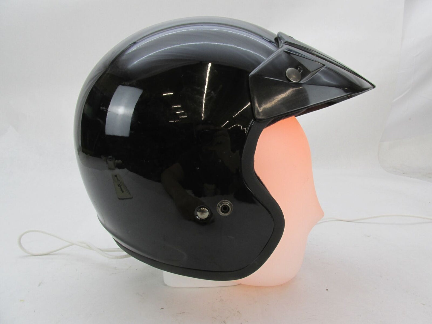 Fulmer Black Open Face Half Motorcycle Helmet Extra Small XS AF-255