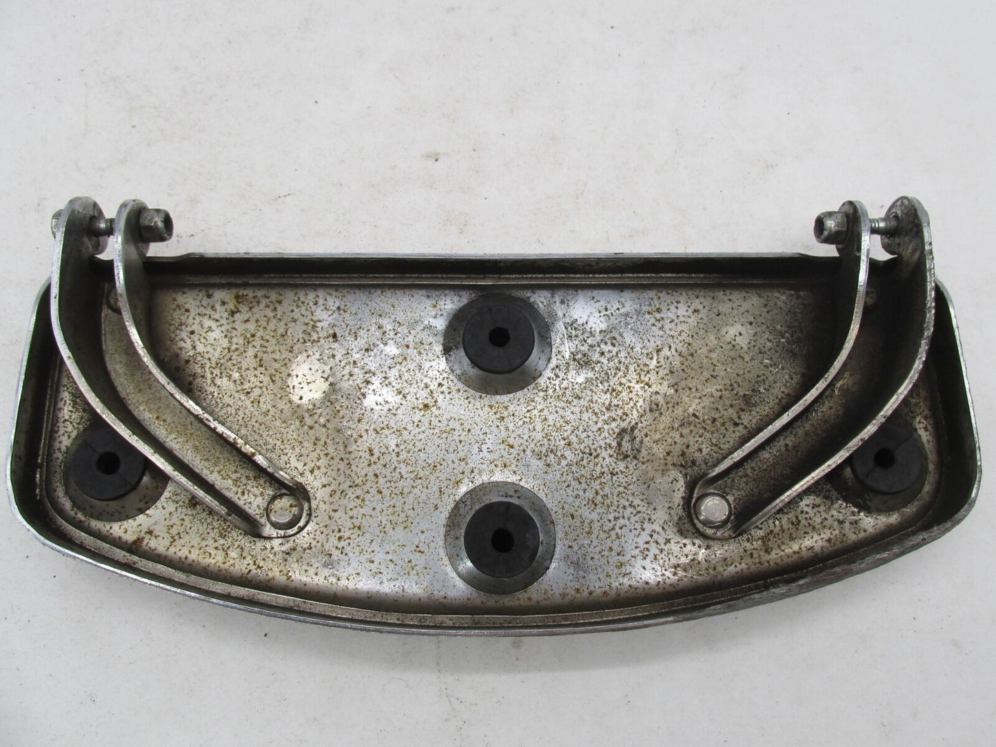 Pair of Harley-Davidson Genuine Driver Floorboards Base Plates and Rubber Pads