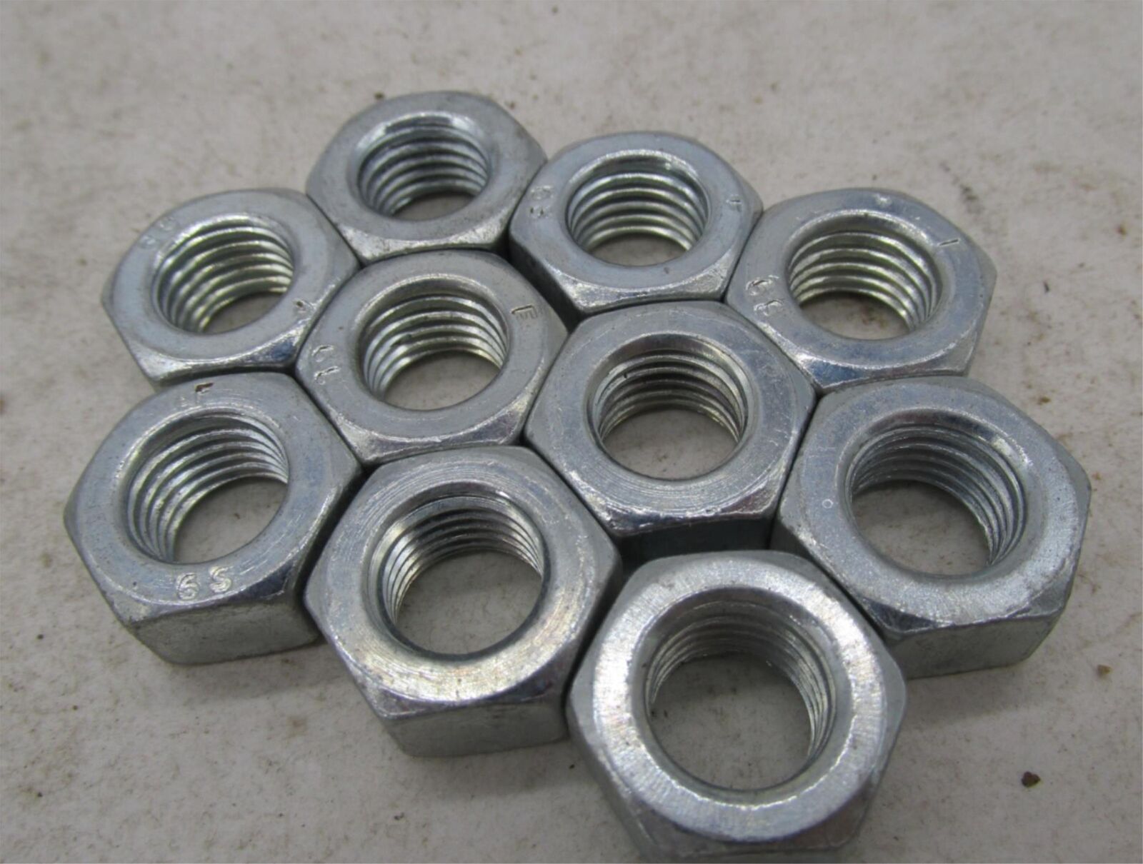 Lot of 10 Harley-Davidson Genuine NOS Aermacchi Hex Nuts 7675P