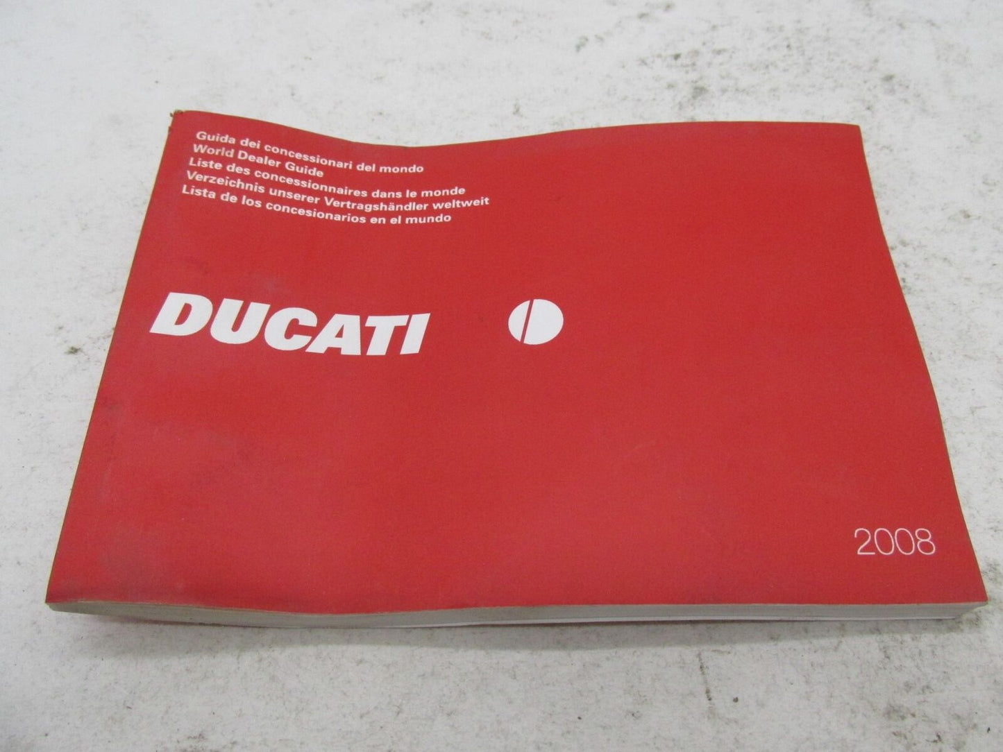 Ducati Official Factory 2008 Motorcycle World Dealer Guide Book