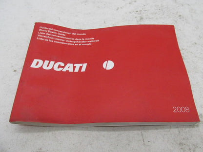 Ducati Official Factory 2008 Motorcycle World Dealer Guide Book