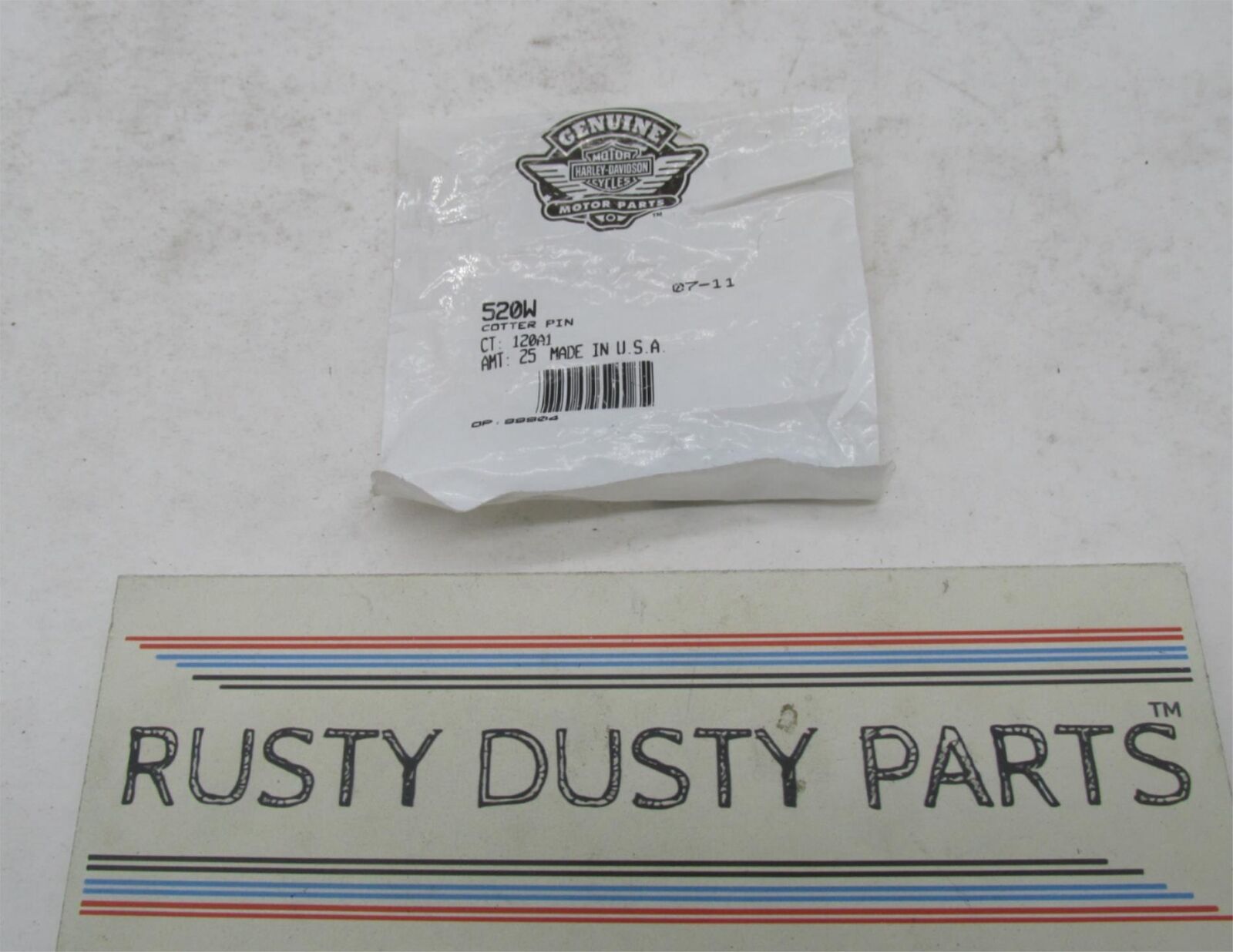 Lot of 6 Harley-Davidson Genuine NOS Cotter Pins 520W
