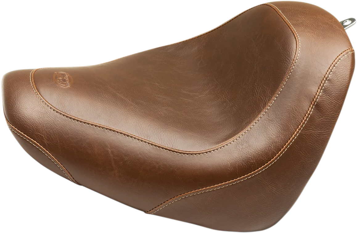 Mustang Wide Tripper Solo Seat Brown Smooth 83011