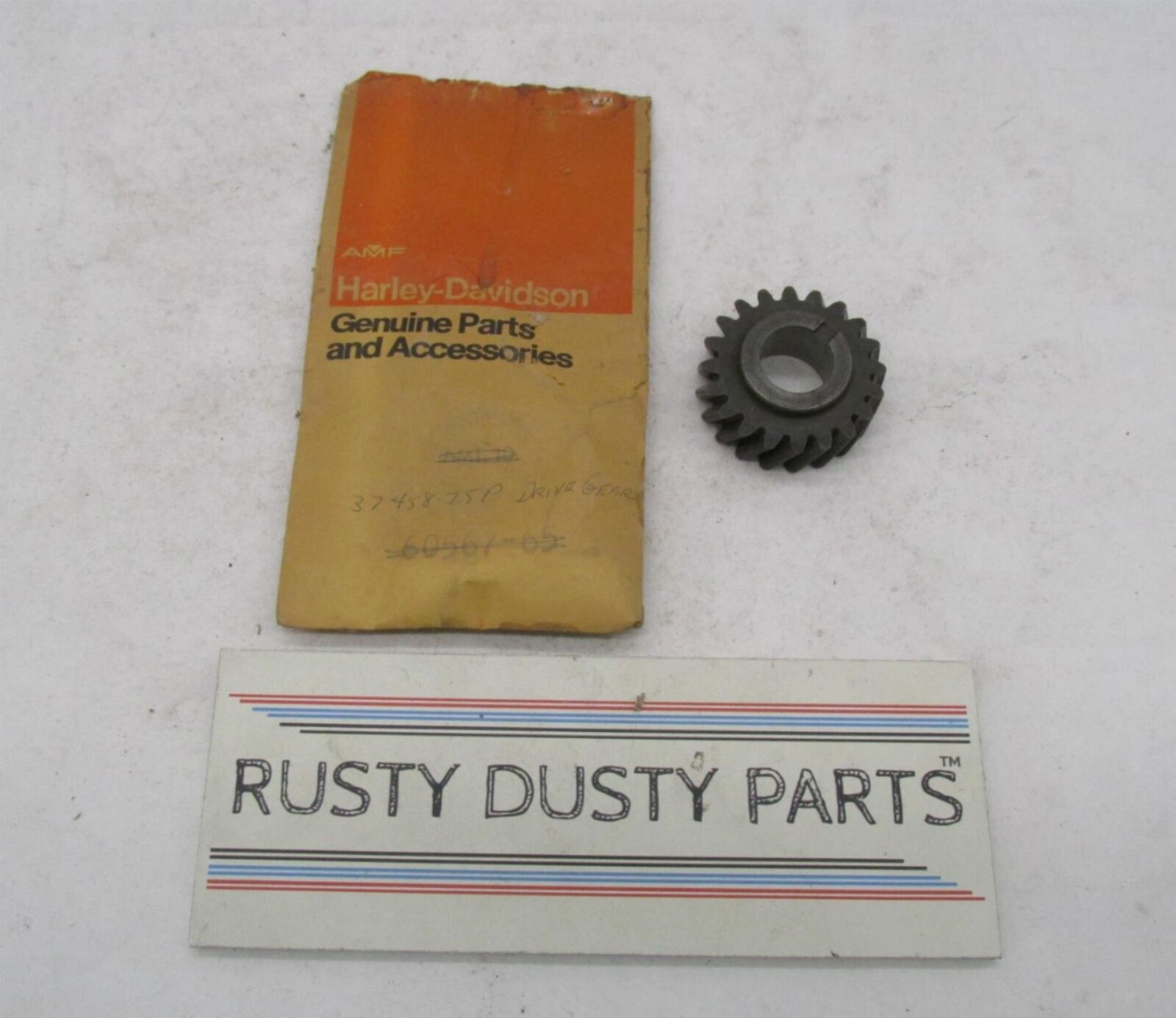 Harley Davidson Aermacchi NOS Transmission Gear Drive 37458-75P