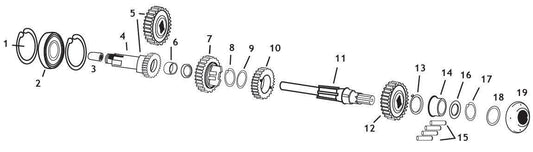 Andrews Mainshaft 2nd Gear(7) 252020