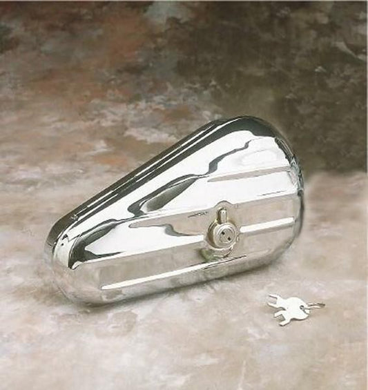Drag Specialties Chrome Teardrop Toolbox Right DS-373655
